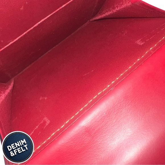 Burberry Women’s Red Leather Bifold Wallet w/ Coin Compartment | PRELOVED ♥️ - Picture 12 of 15